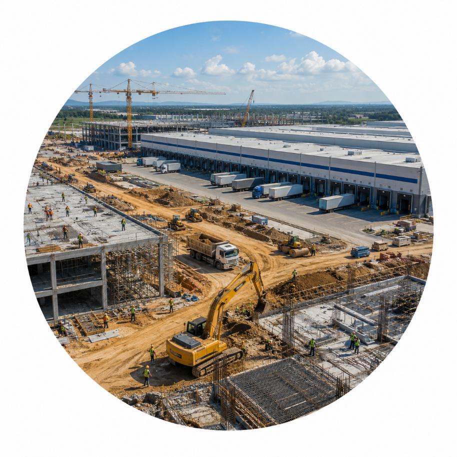 Thi công trung tâm logistics